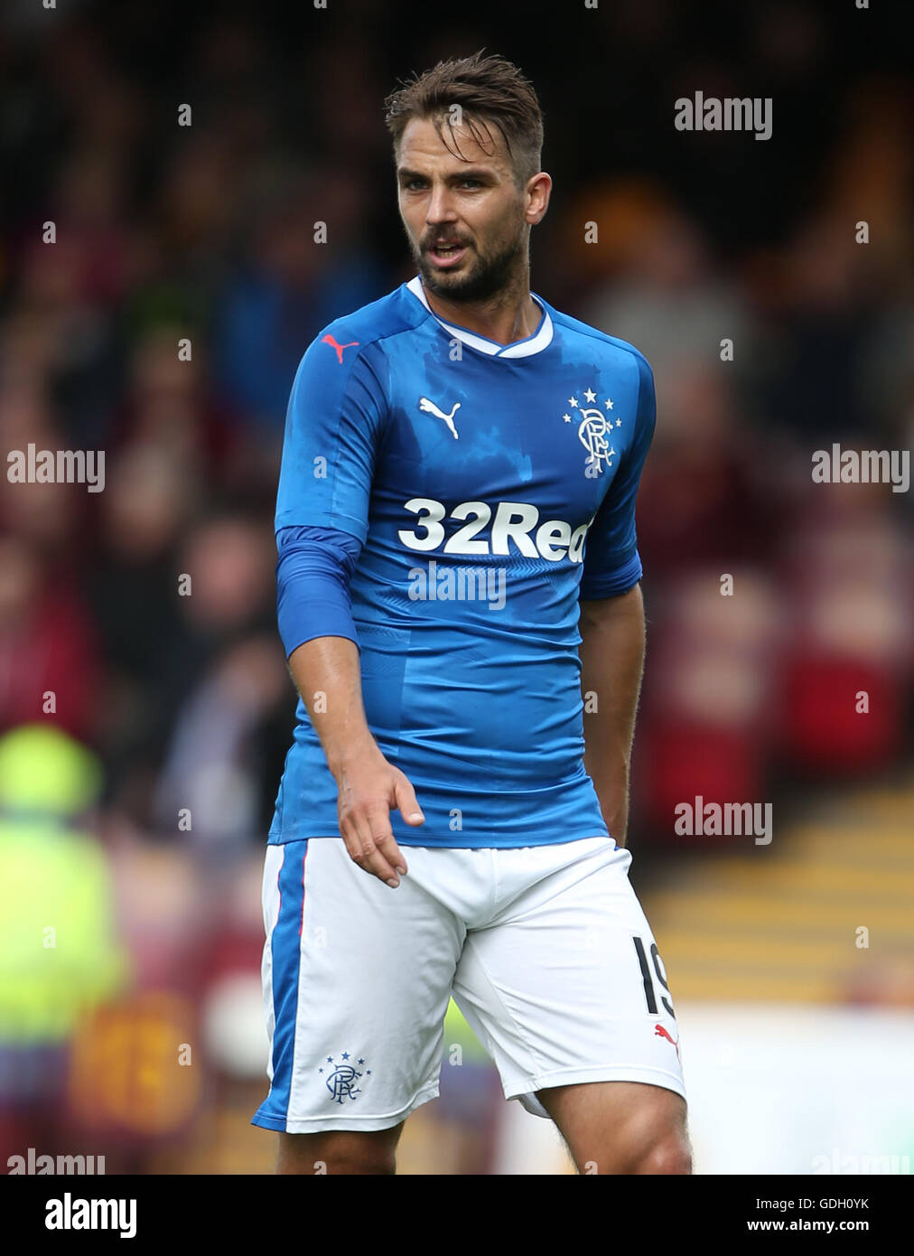Rangers Niko Kranjcar during the Betfred Cup, Group F match at Fir Park, Motherwell. Stock Photo