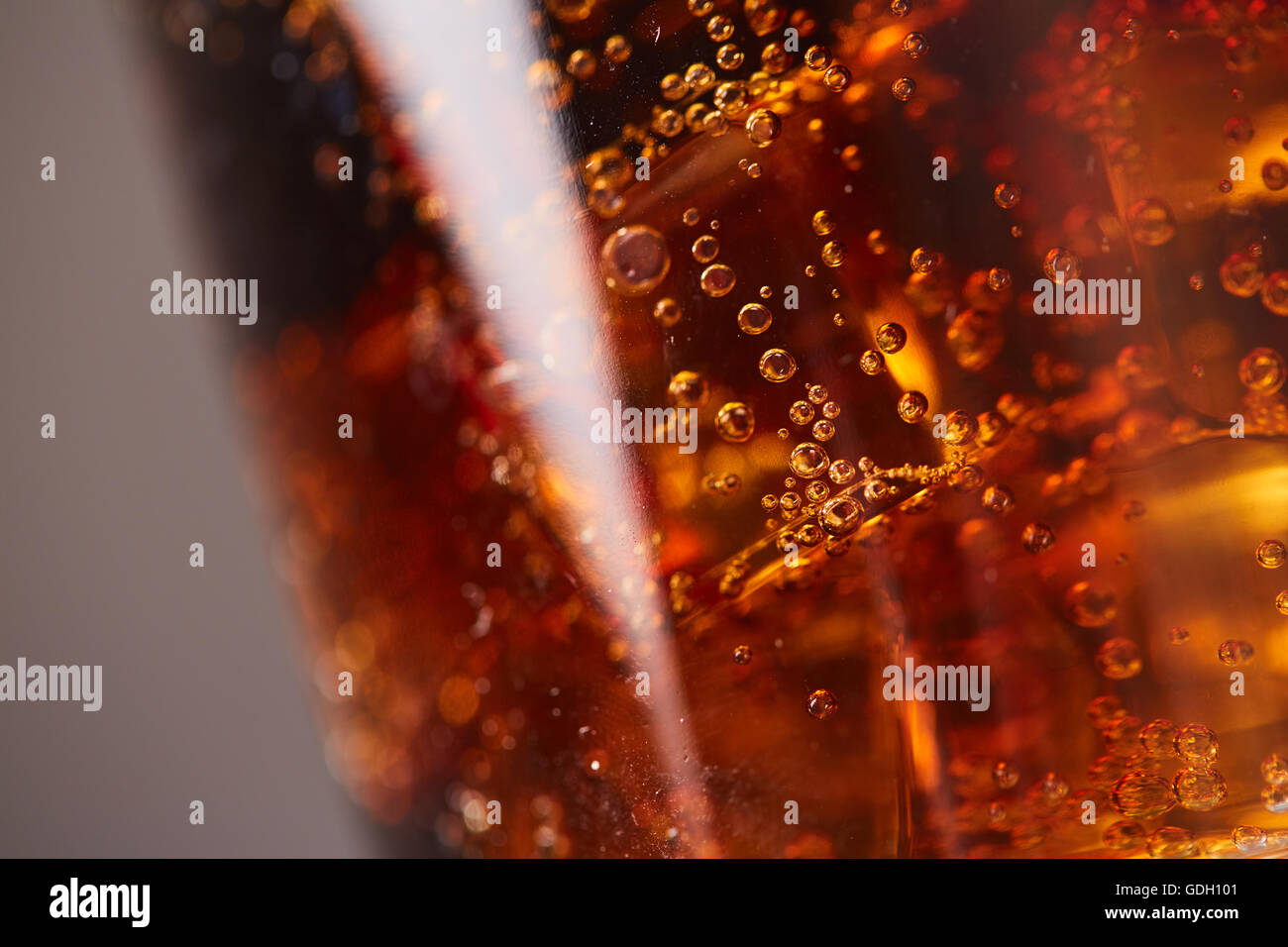 cocktail cola with ice Stock Photo - Alamy