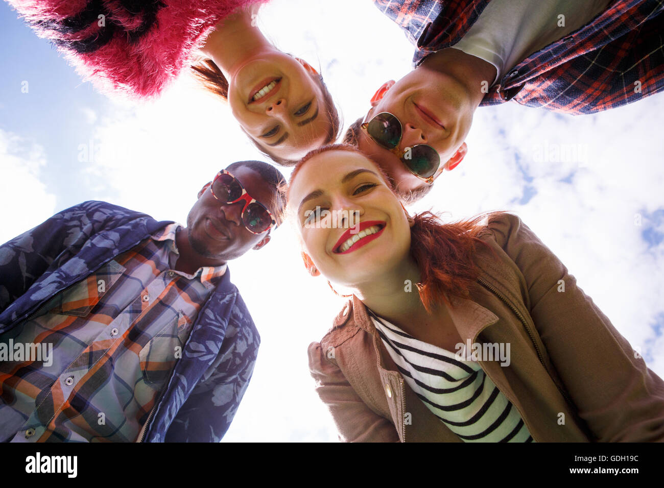 Best friends making selfies on picnic Stock Photo Alamy