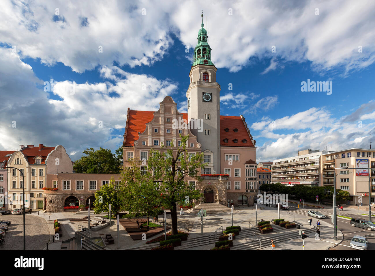 Olsztyn Neo-Renaissance town hall, Poland, Europe. Stock Photo