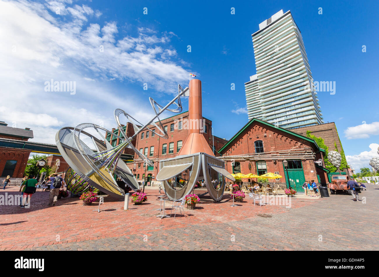 TORONTO, CANADA JULY 1, 2016 Distillery District (former Gooderham