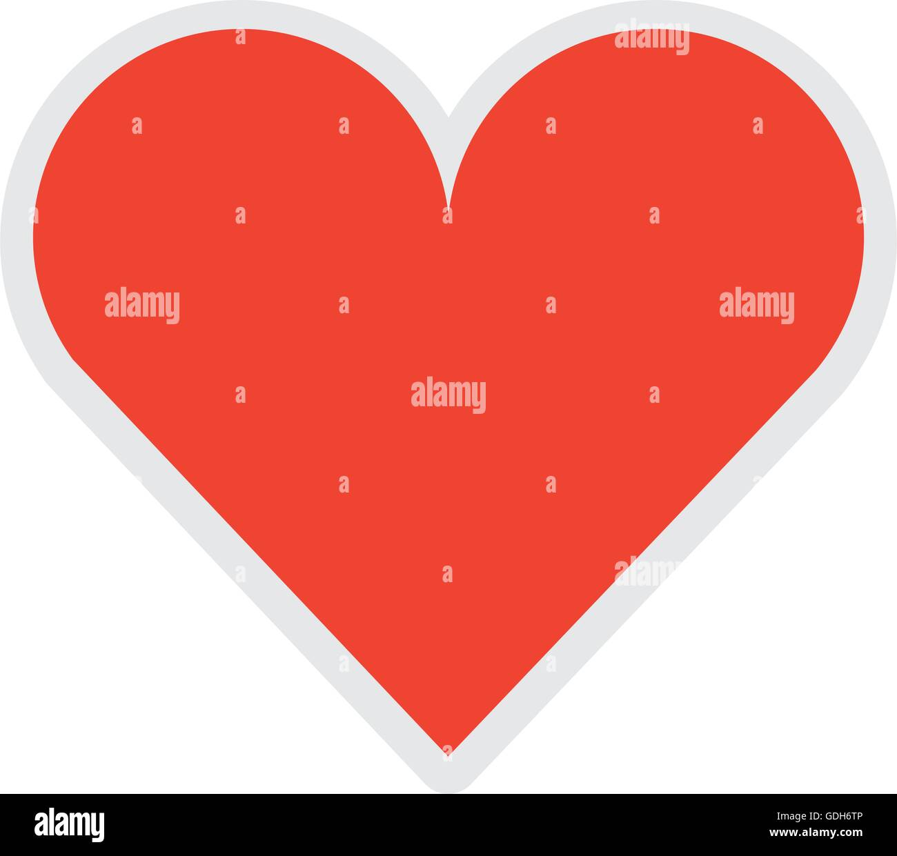 red heart vector Stock Vector Image & Art - Alamy