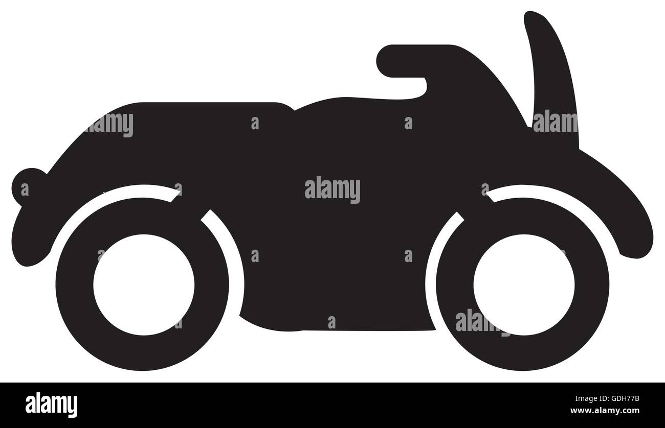 motorcycle silhouette icon Stock Vector