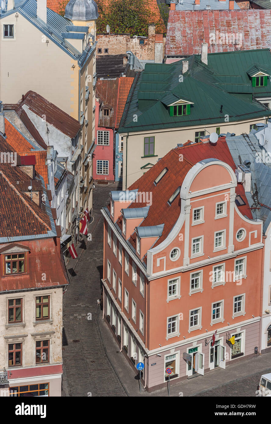 Pink Building Riga Pink house at the historic center of Riga Stock Photo - Alamy