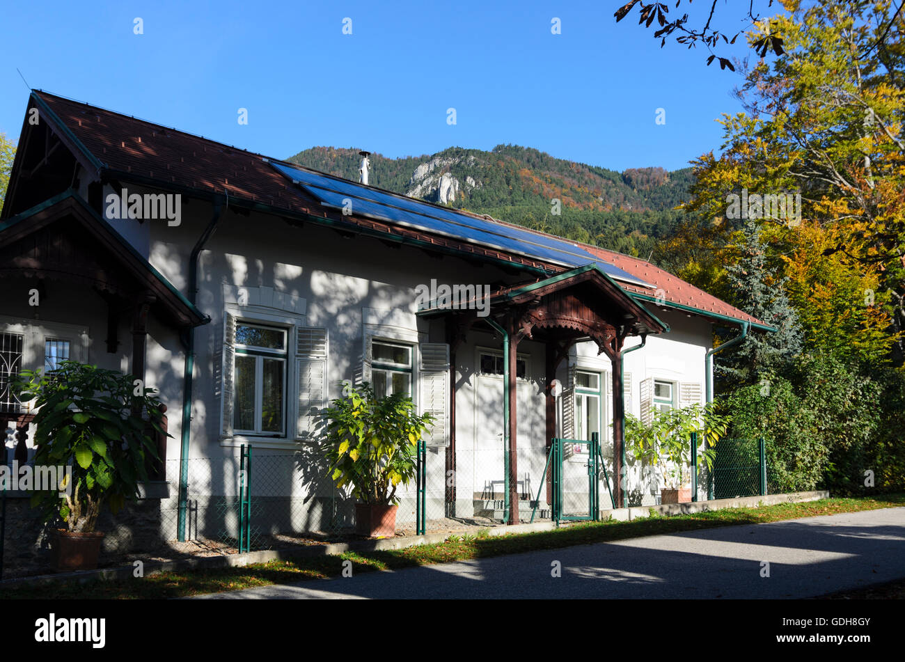 Payerbach: historic home, Austria, Niederösterreich, Lower Austria, Wiener Alpen, Alps Stock Photo