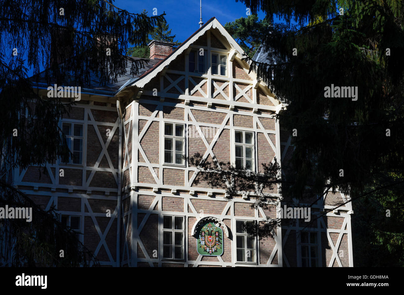 Reichenau an der Rax: Villa Wartholz, Austria, Niederösterreich, Lower Austria, Wiener Alpen, Alps Stock Photo