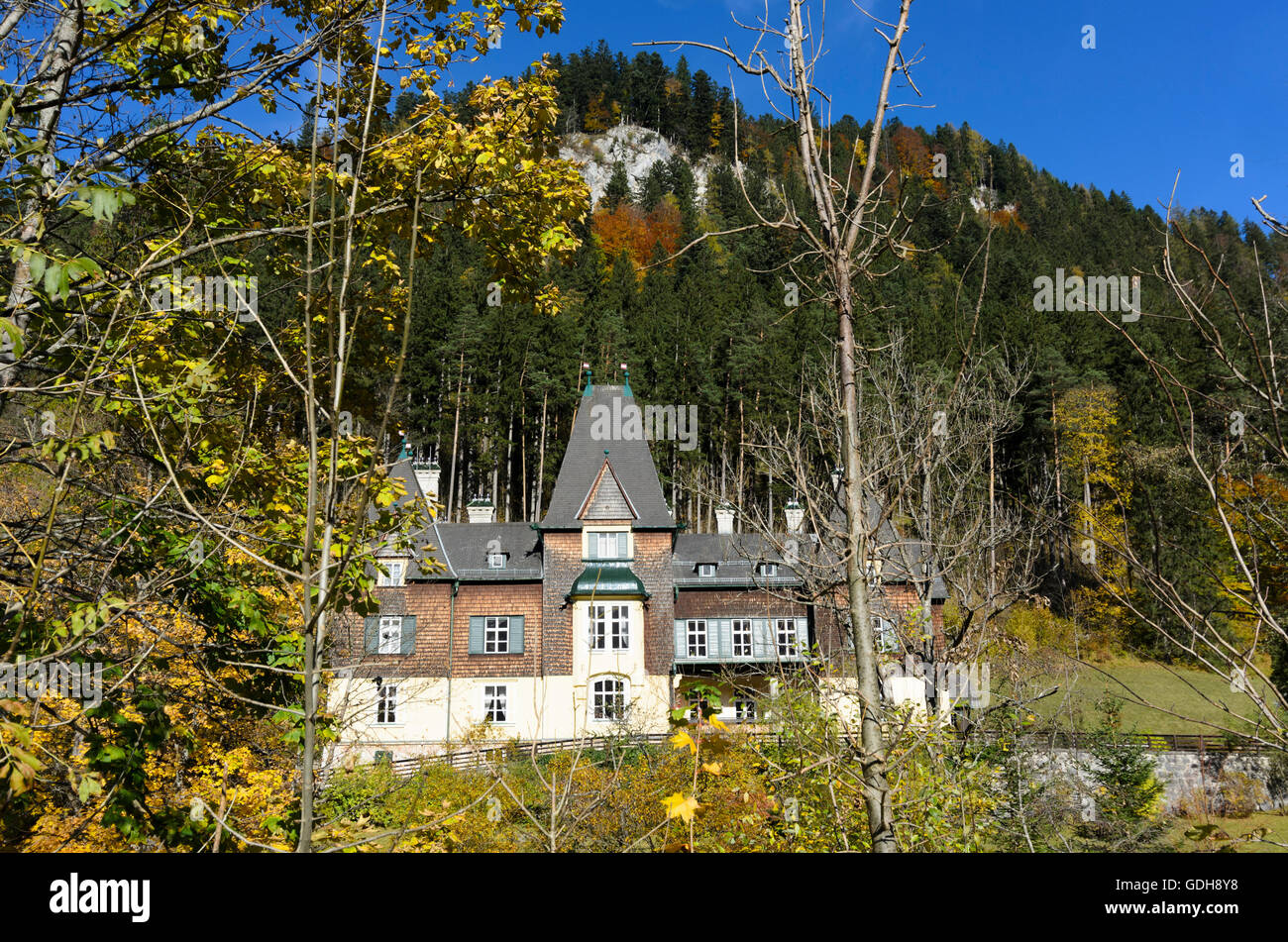 Mürzsteg: Mürzsteg Castle, Austria, Steiermark, Styria, Obere Steiermark Stock Photo