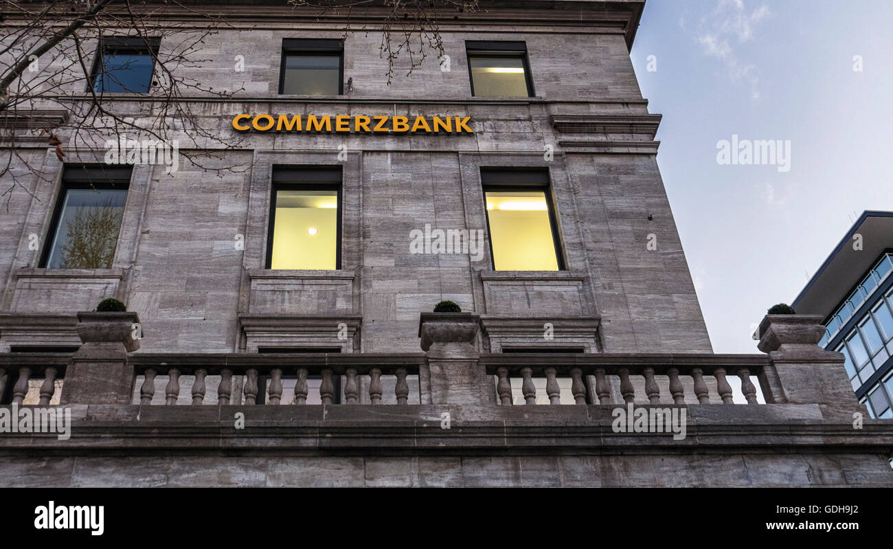 Commerzbank Sign On Stone Building Exterior Stuttgart Germany Stock Photo Alamy
