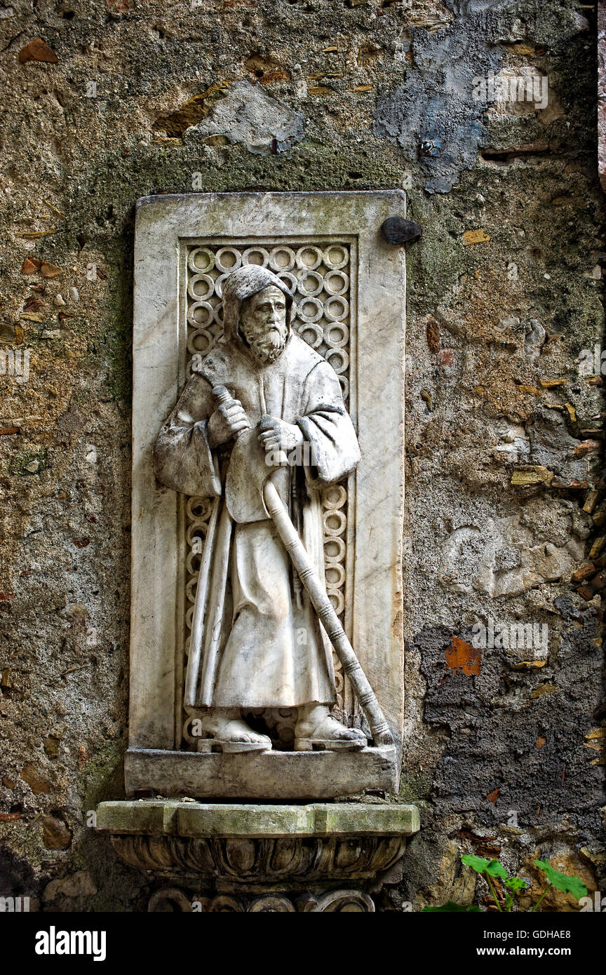 Italy Sicily Taormina -Portal of Ex Saint Dominic Convent now Hotel San Domenico Stock Photo