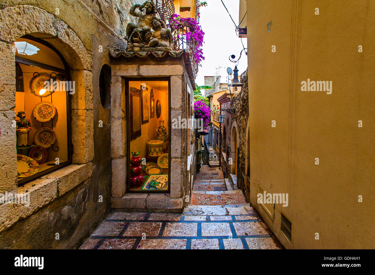 Italy Sicily Taormina ceramic Stock Photo Alamy