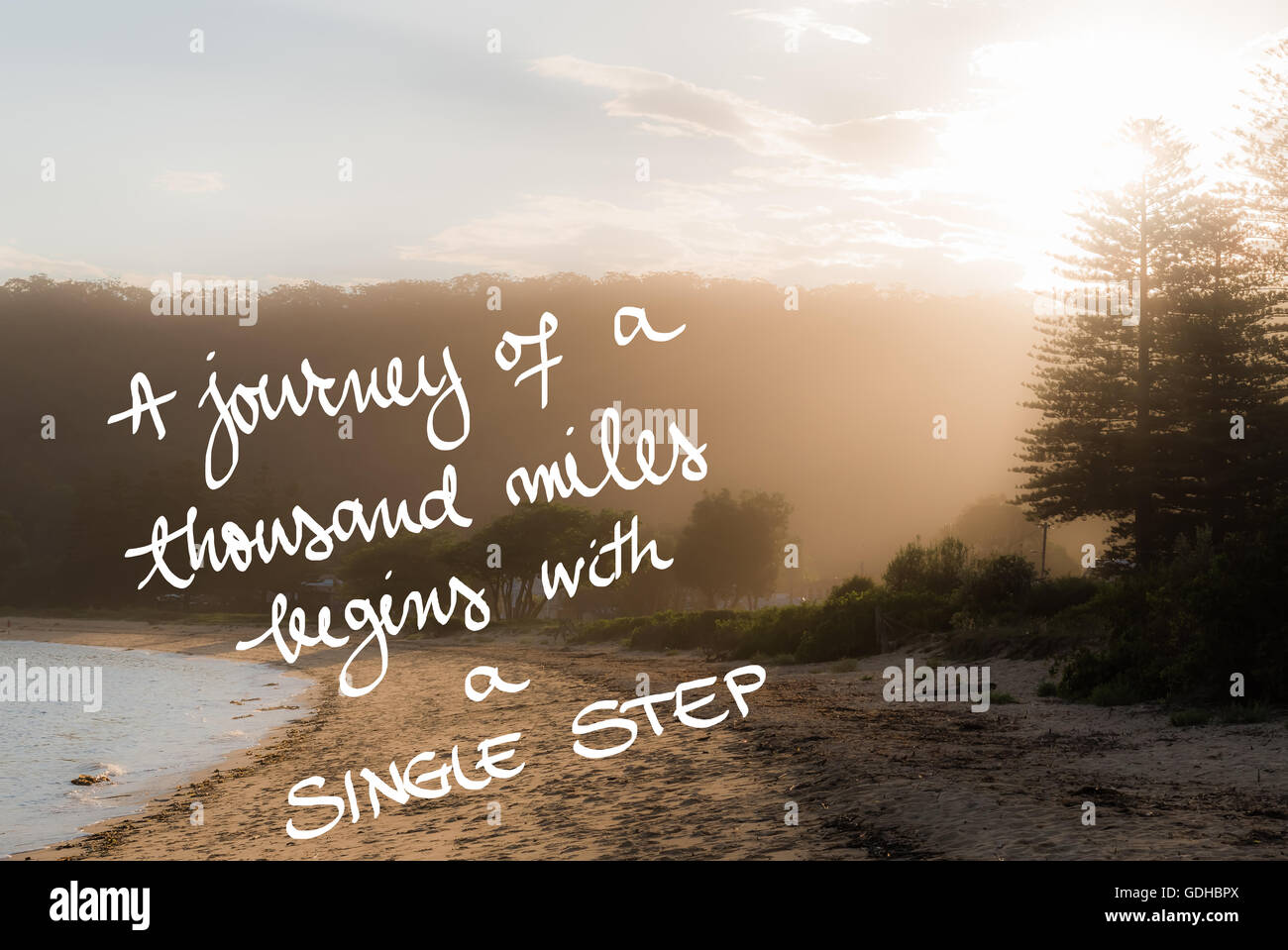 A Journey Of A Thousand Miles Begins With A Single Step message ...