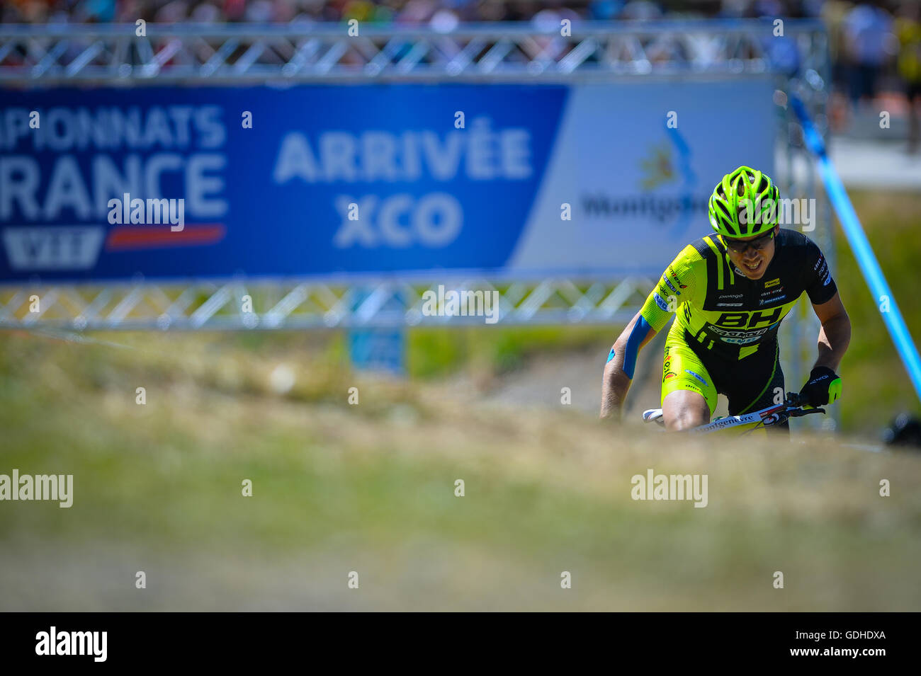 Montgenevre, France. 16th July, 2016. French mountain bike championship 2016. Men 0002 MAROTTE Maxime. Credit:  Damiano Benedetto/Alamy Live News Stock Photo