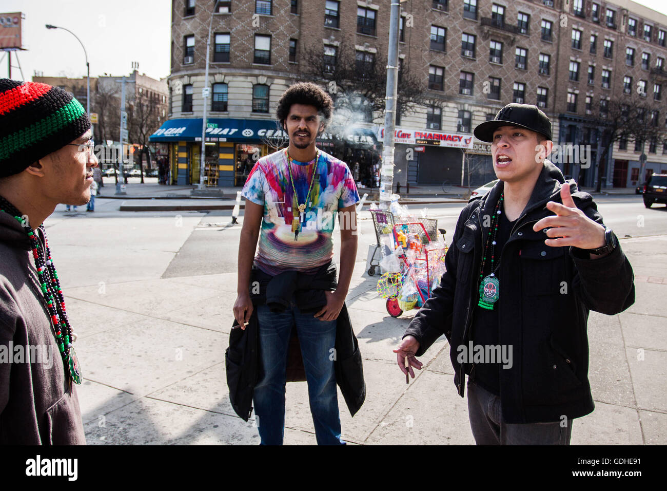 New York, New York, USA. 28th Mar, 2016. Local rappers from all around