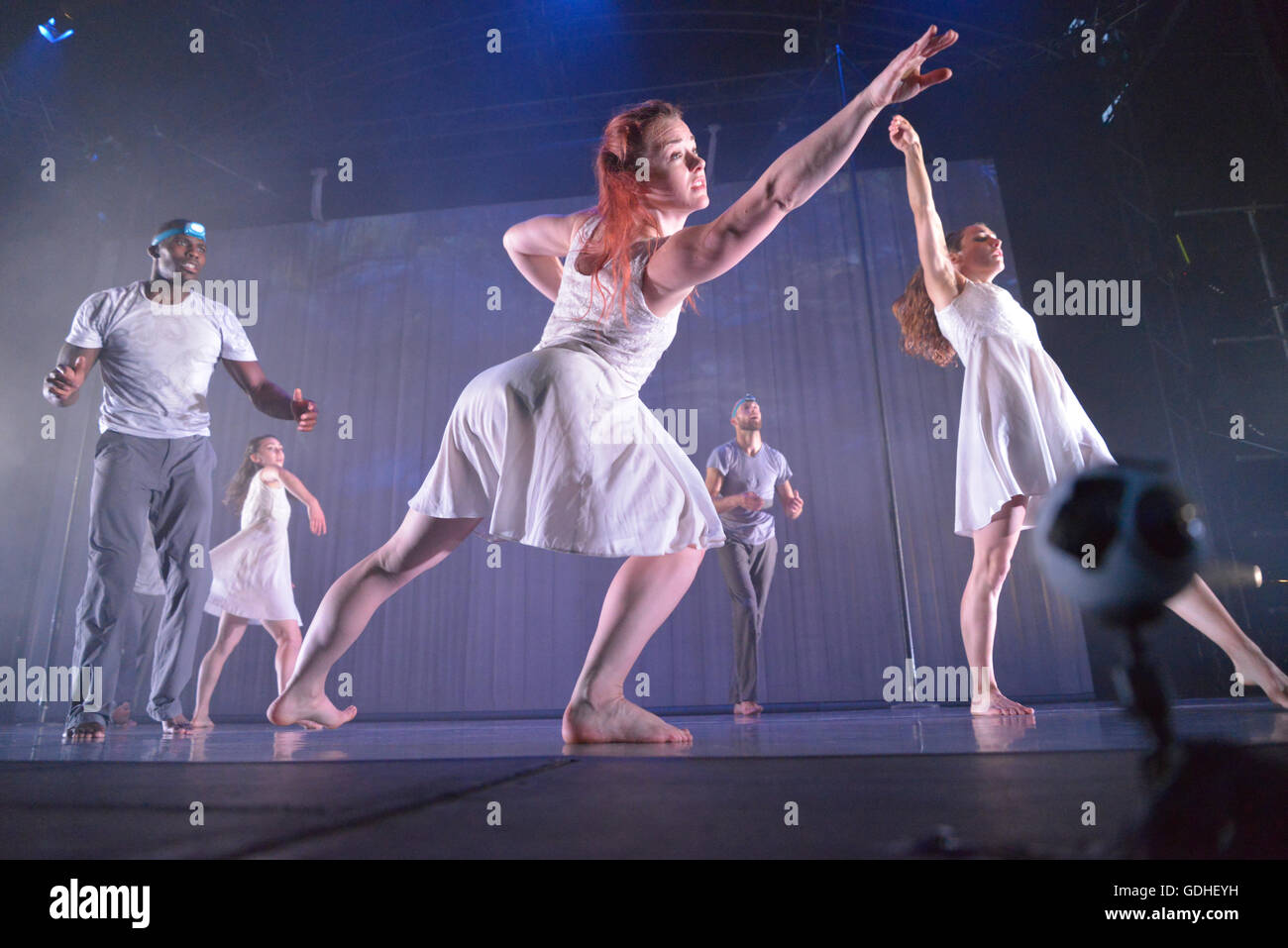 Members of the contemporary dance company Motionhouse, founded by Kevin