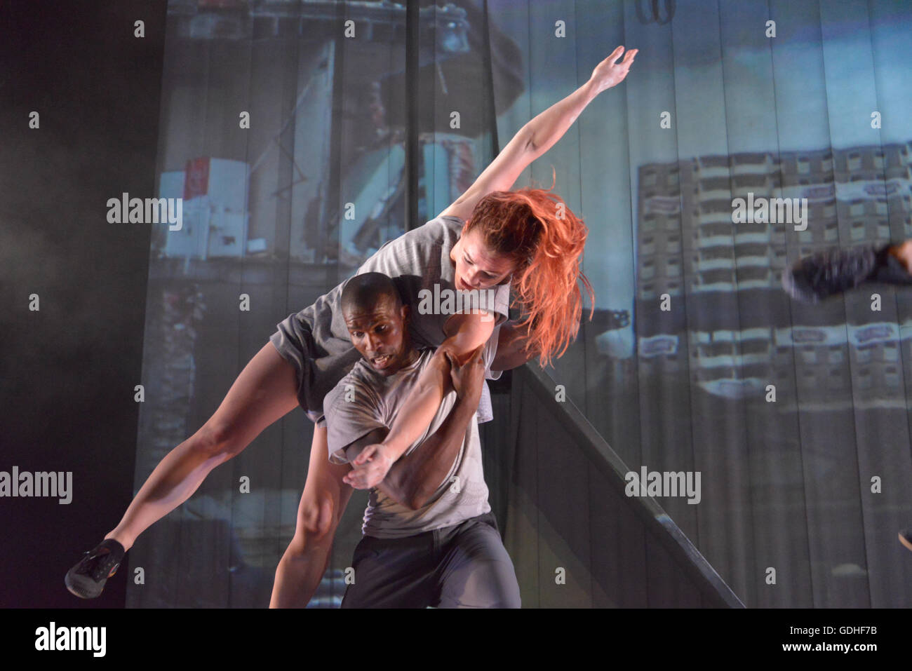 Members of the contemporary dance company Motionhouse, founded by Kevin