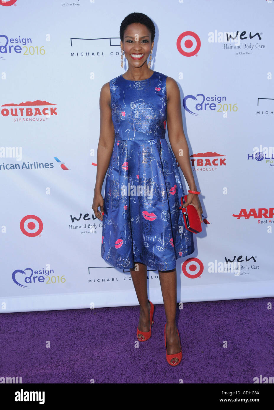 Pacific Palisades, CA, USA. 16th July, 2016. 16 July 2016 - Pacific Palisades, California. Kim Hawthorne. Arrivals for HollyRod Foundation's 18th Annual DesignCare Gala held at Private Residence in Pacific Palisades. Photo Credit: Birdie Thompson/AdMedia Credit:  Birdie Thompson/AdMedia/ZUMA Wire/Alamy Live News Stock Photo