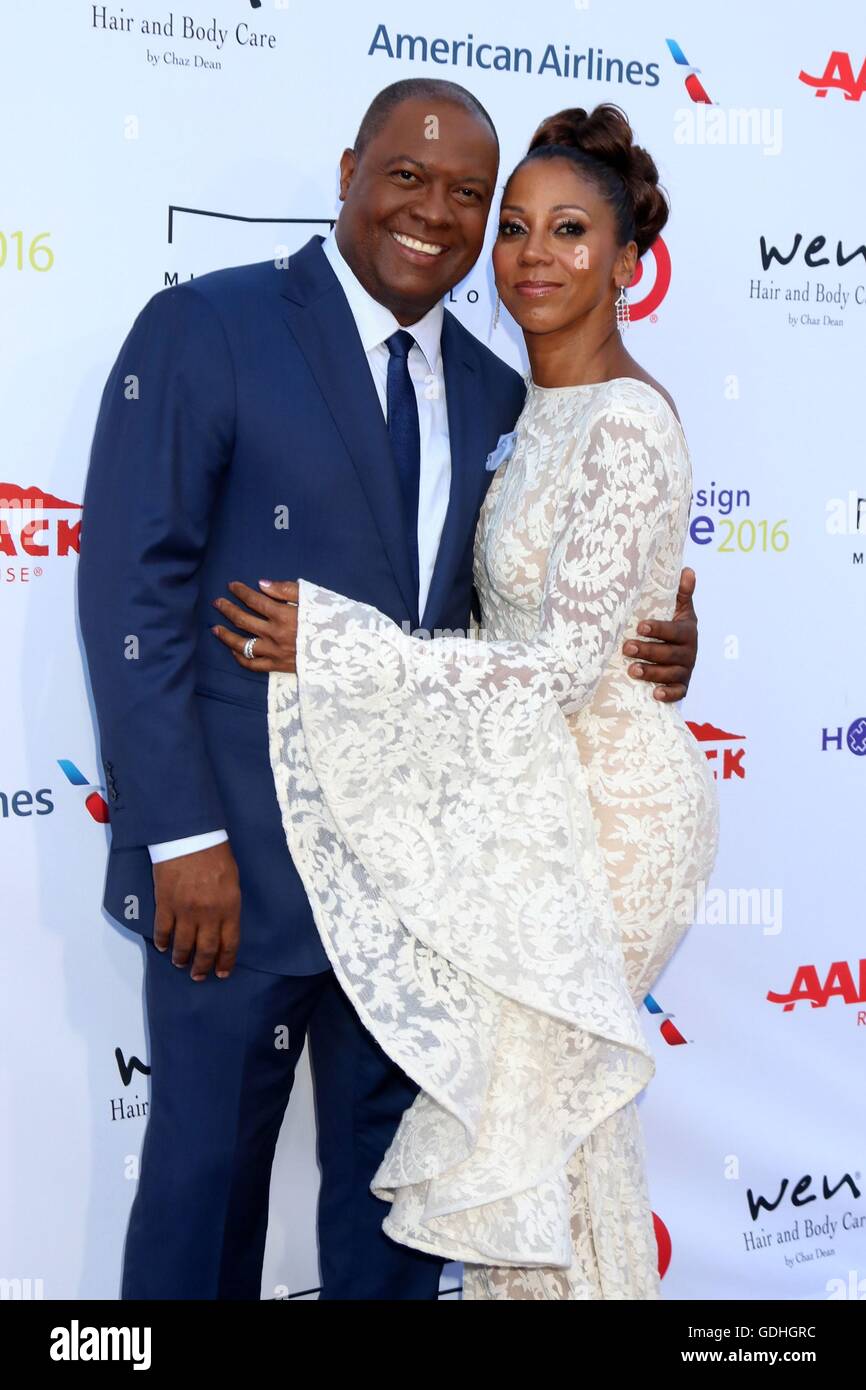 L-R) Rodney Peete Jr and Holly Robinson Peete at the Sugar Ray