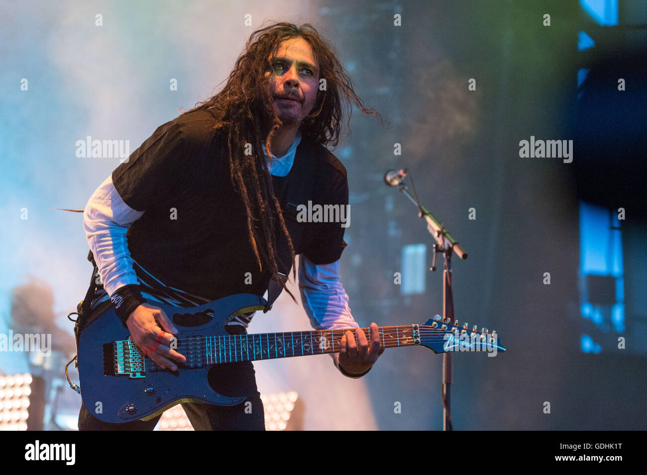 Chicago Illinois Usa 16th July 2016 Guitarist James Munky Shaffer Of Korn Performs Live 9054