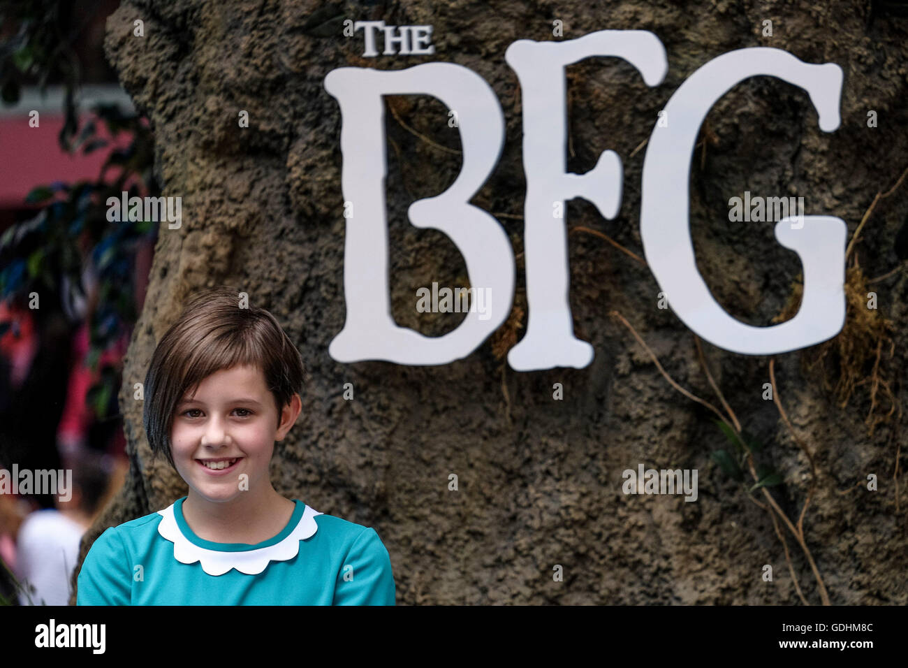 UK premiere of THE BFG on 17/07/2016 at ODEON Leicester Square, London. Pictured: Ruby Barnhill. Picture by Julie Edwards Stock Photo