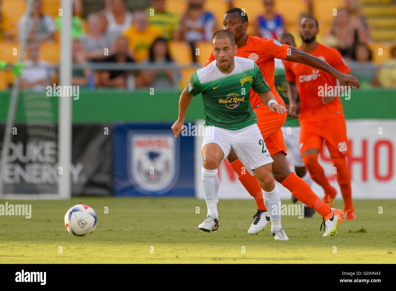 Former EPL player Joe Cole and the Tampa Bay Rowdies play the Rhinos