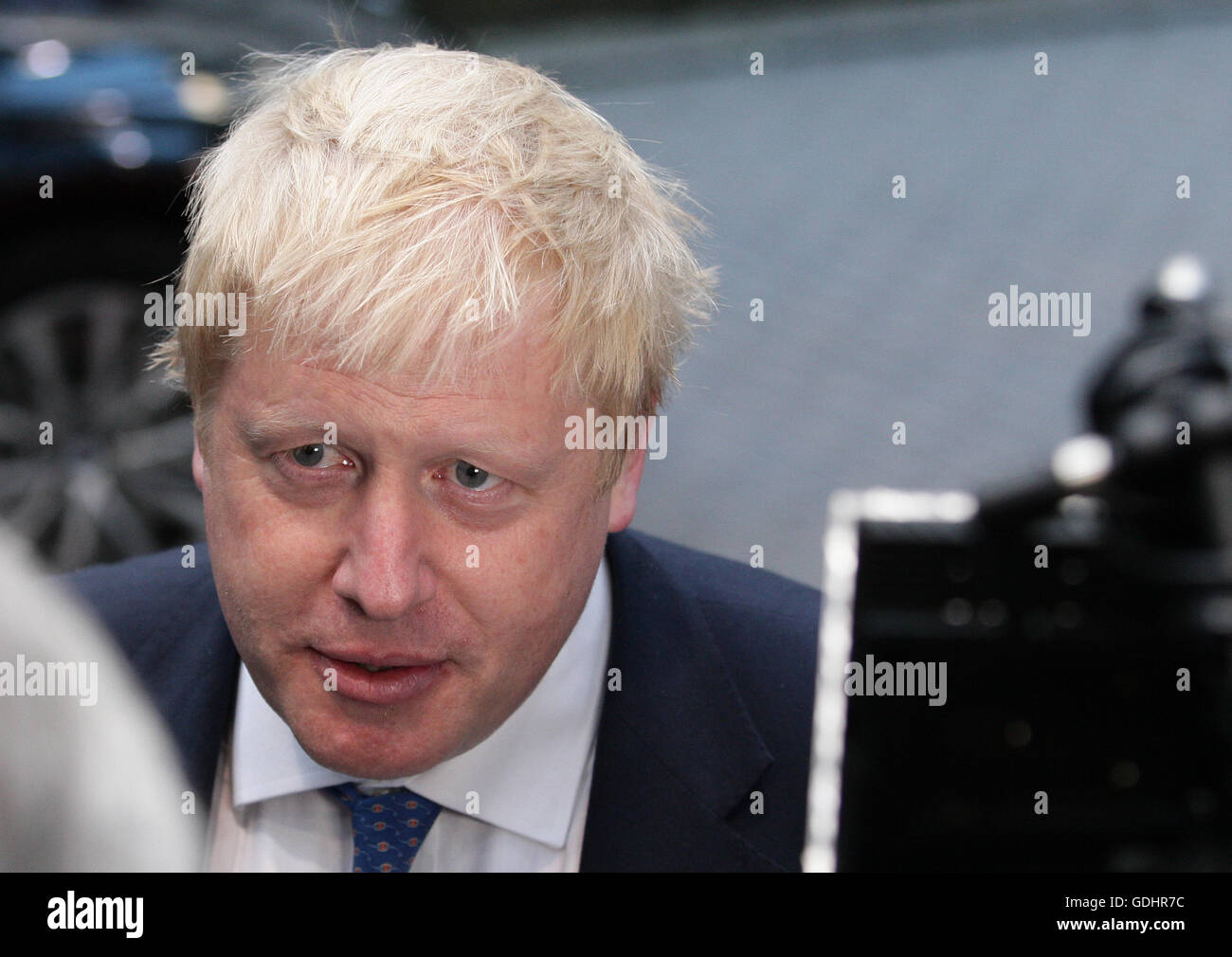 Brussels, Belgium. 18th July, 2016. Boris Johnson arrives at the meeting of the Foreign Affairs Council which takes place at the European Council. Credit:  Leonardo Hugo Cavallo/Alamy Live News Stock Photo