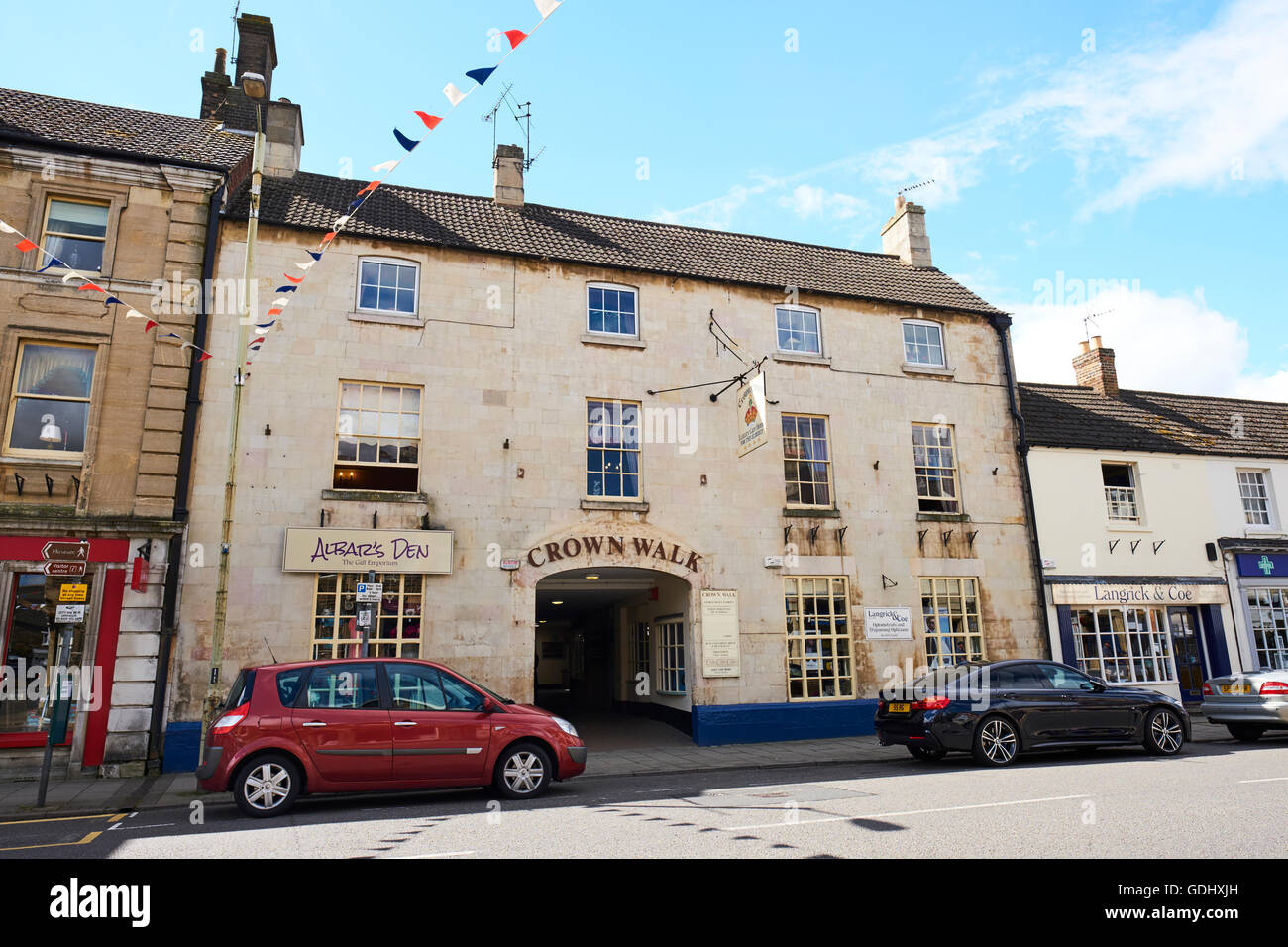 Crown House High Street Oakham Rutland East Midlands UK Stock Photo