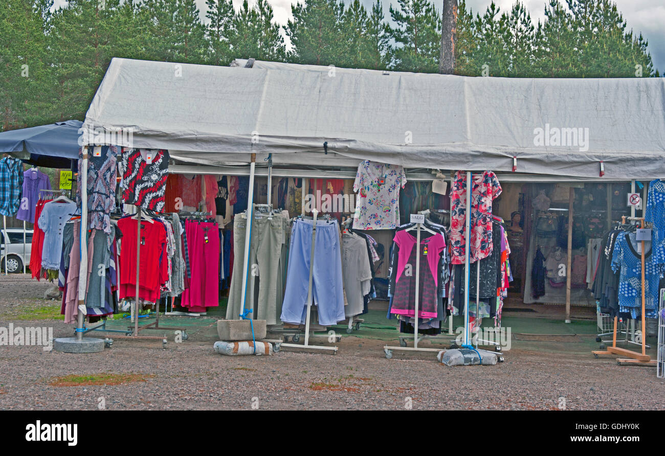 Morokulien Border between Norway and Sweden, Market Stock Photo