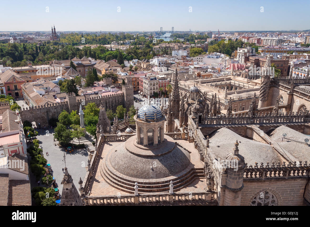 Aerial view of the city of seville hi-res stock photography and images ...