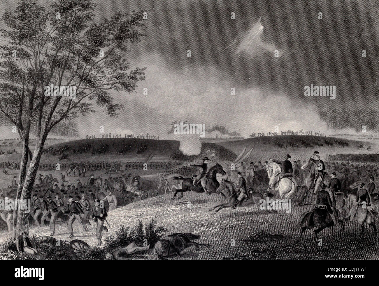 Battle of Chancellorsville, USA Civil War Stock Photo