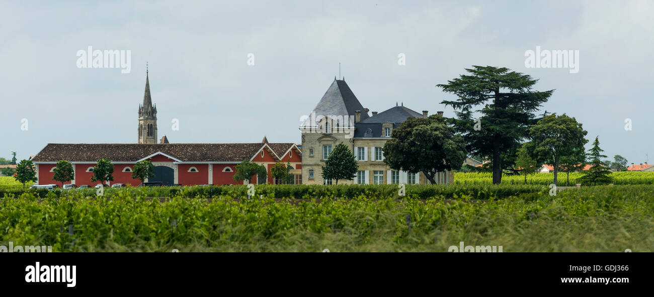 Château l'Évangile, Pomerol, France Stock Photo