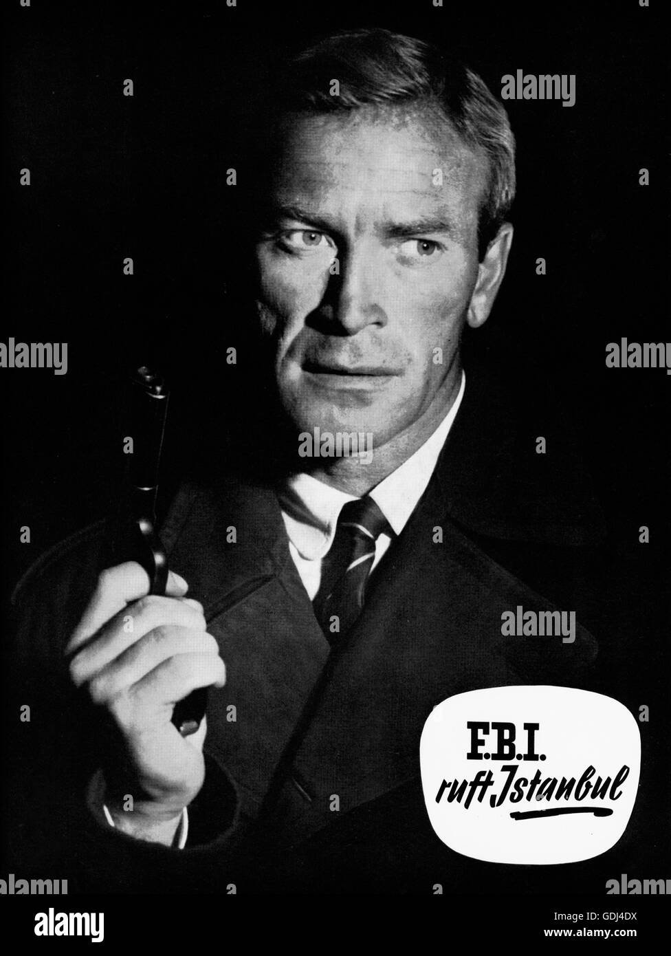 FBI chiama Istanbul, aka: FBI ruft Istanbul, aka: F.B.I. appelle Istamboul, Italien/Deutschland/Türkei 1964, Regie: Emimmo Salvi, Darsteller: Ken Clark Stock Photo