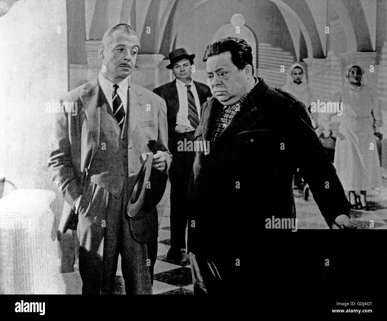 L'eta dell'amore, aka: Erste Liebe, Italien/Frankreich 1953, Regie: Lionello de Felice, Darsteller: Aldo Fabrizi (rechts) Stock Photo