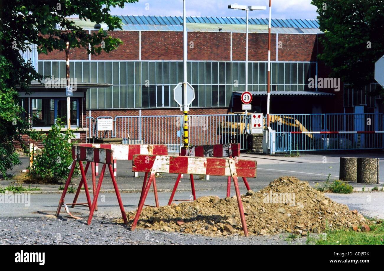geography / travel, Germany, North Rhine-Westphalia, Wickede (Ruhr), closed plant of the Mannesmannröhren-Werke AG, plant closed in 2003, Stock Photo