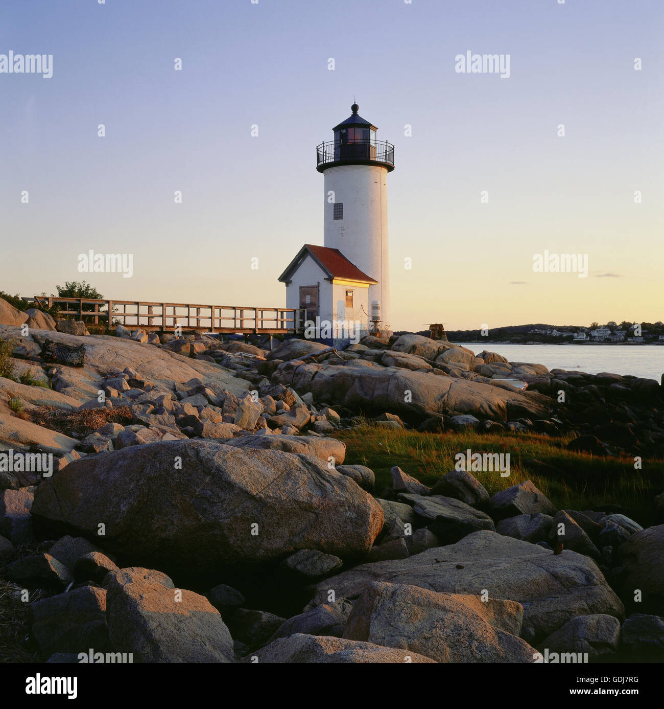 geography / travel, USA, Massachusetts, Cape Ann, Annisquam, lighthouse, built: 1897, Additional-Rights-Clearance-Info-Not-Available Stock Photo