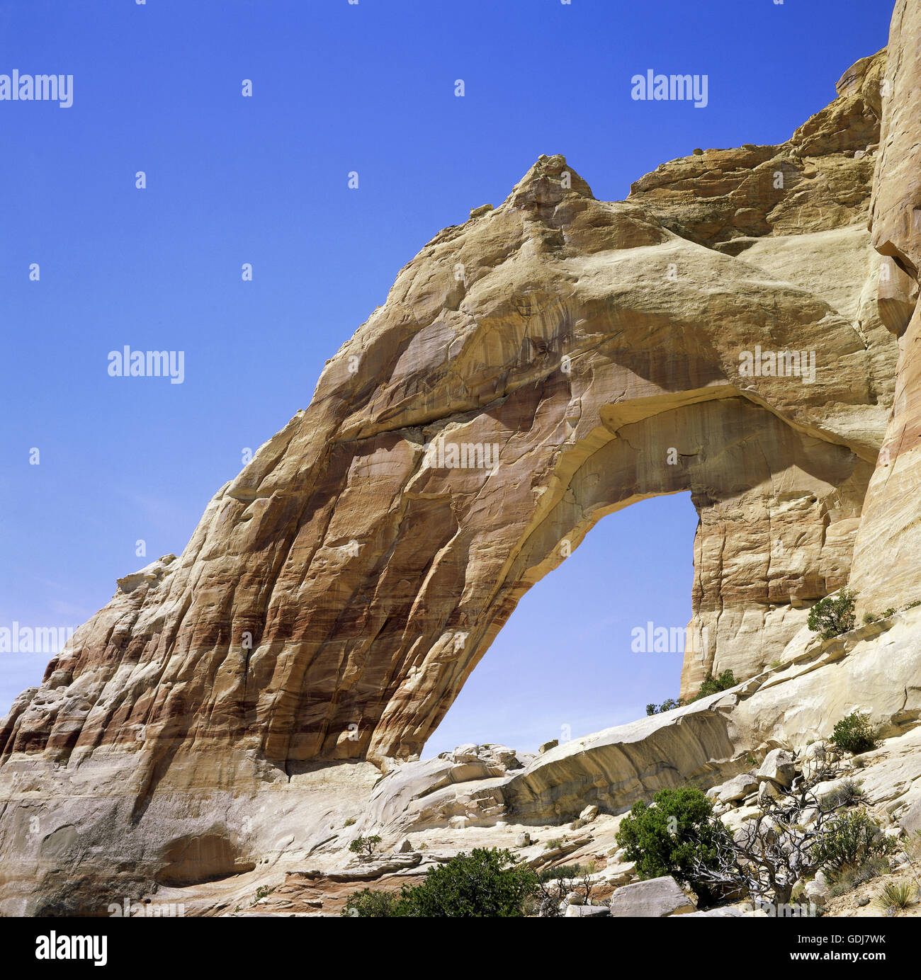 geography / travel, United States of America, Arizona, Navajo Reservate, White Mesa Arch, Additional-Rights-Clearance-Info-Not-Available Stock Photo