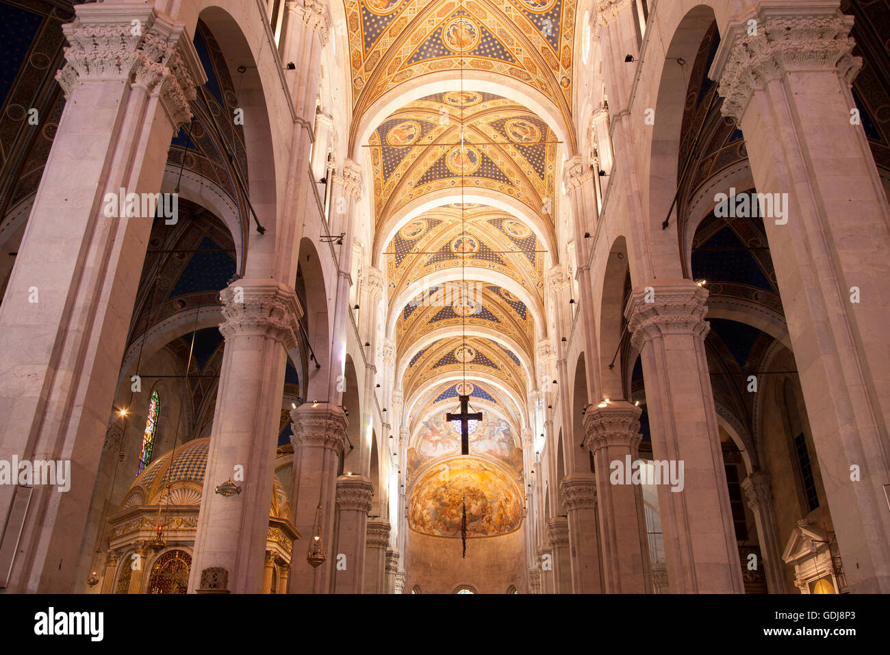 Duomo San Martino Cathedral Church, Lucca, Tuscany, Italy Stock Photo