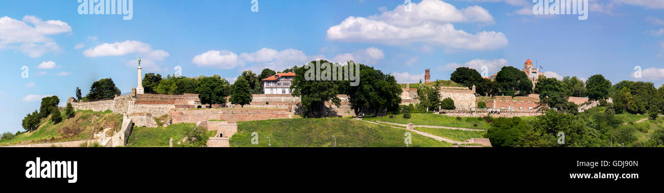 Panoramic view at Belgrade city in Serbia Stock Photo