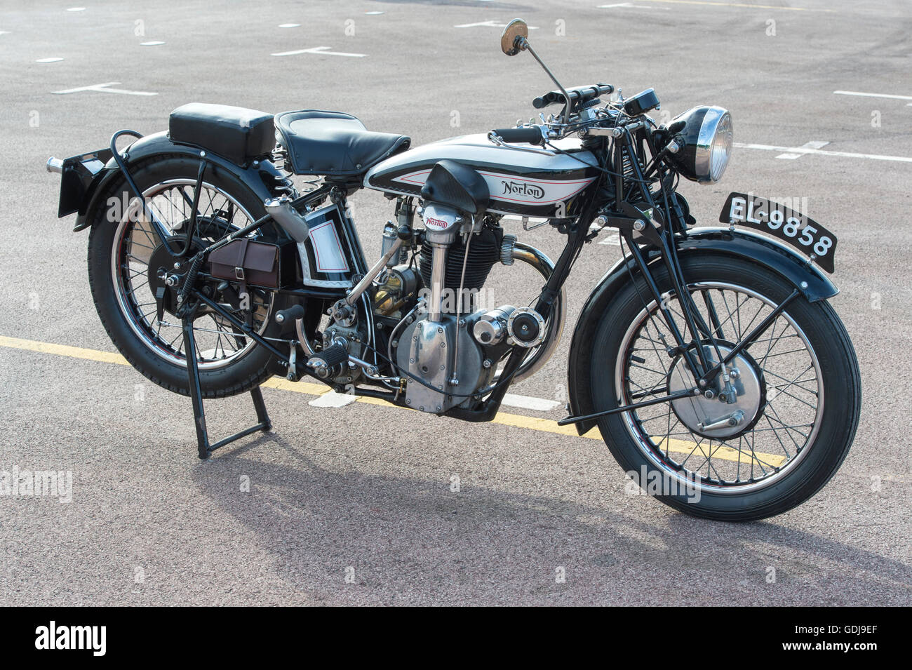 Vintage 1928 Norton CS1 motorcycle at The VMCC Banbury Run. Banbury