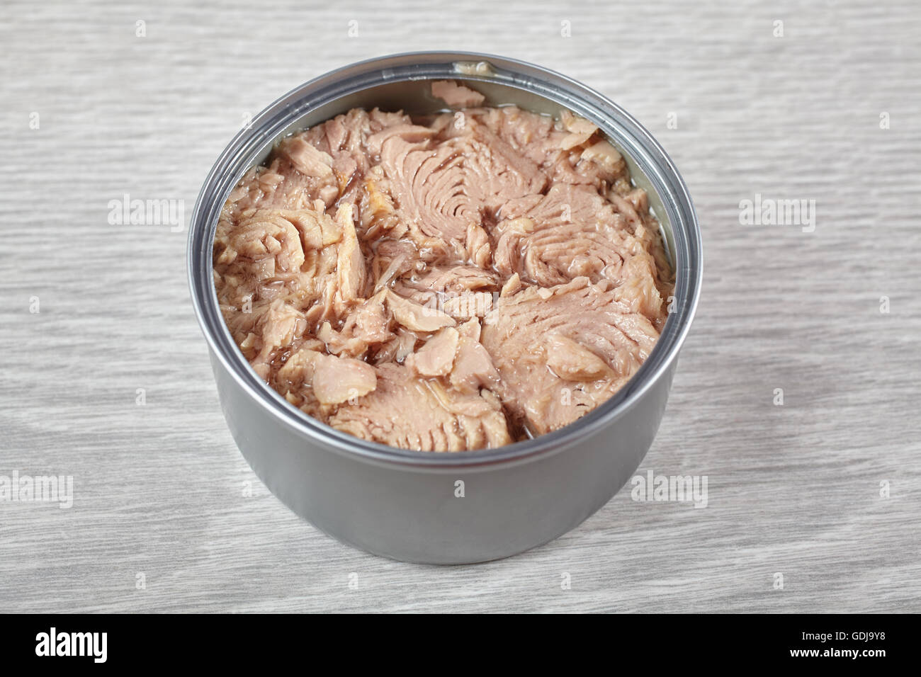 Small Tin Can On Gray Stock Photo - Download Image Now - Can, Tuna