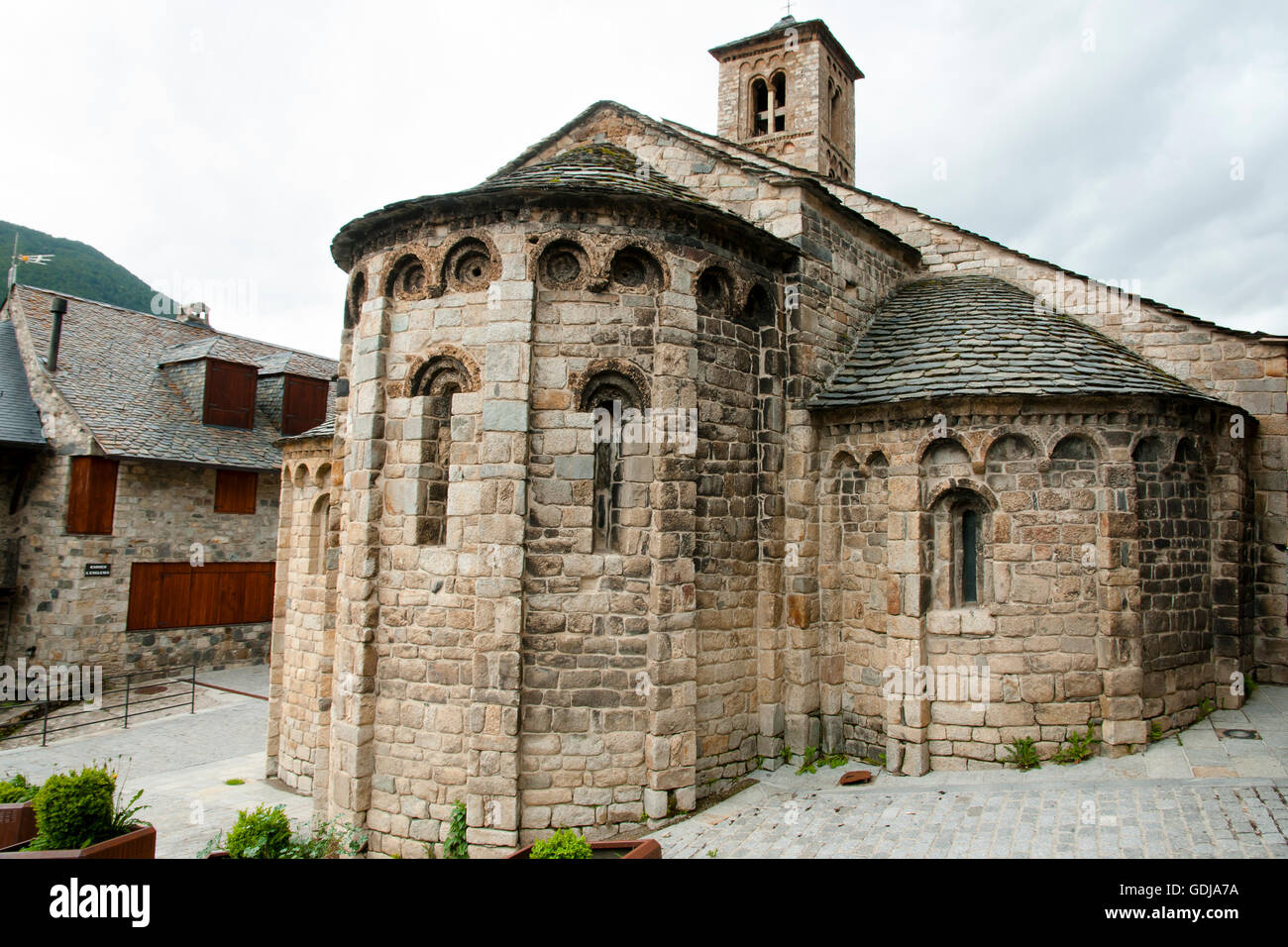 Santa Maria Church - Taull - Spain Stock Photo