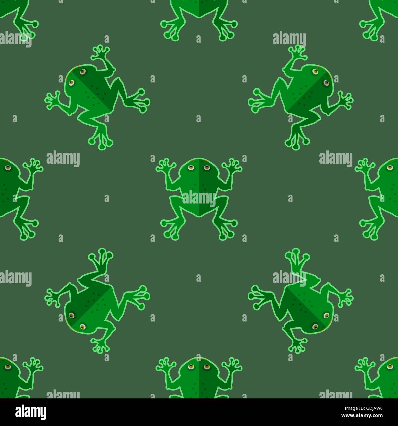 Seamless Cartoon Frog Pattern Stock Vector Image & Art - Alamy