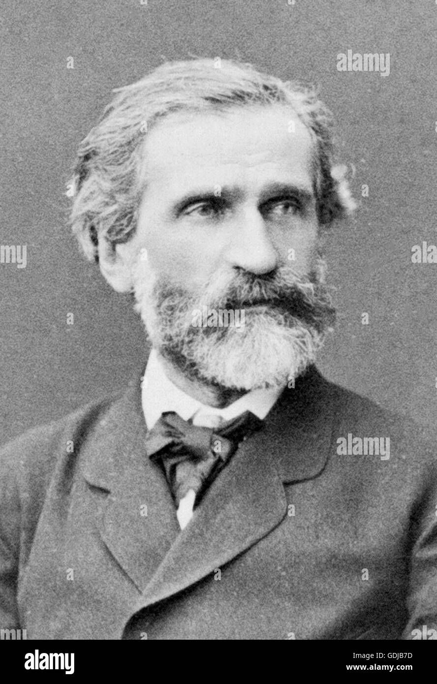 Verdi. Portrait of the Italian composer, Giuseppe Verdi (1813-1900) by ...