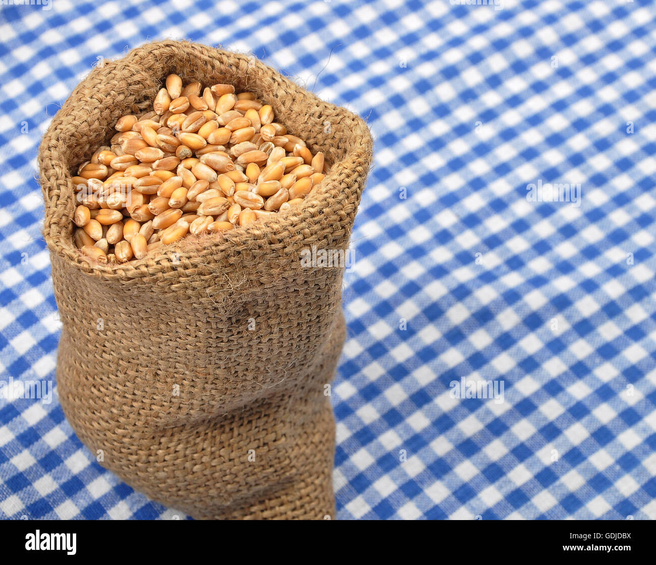 Cereal bag on cloth Stock Photo - Alamy
