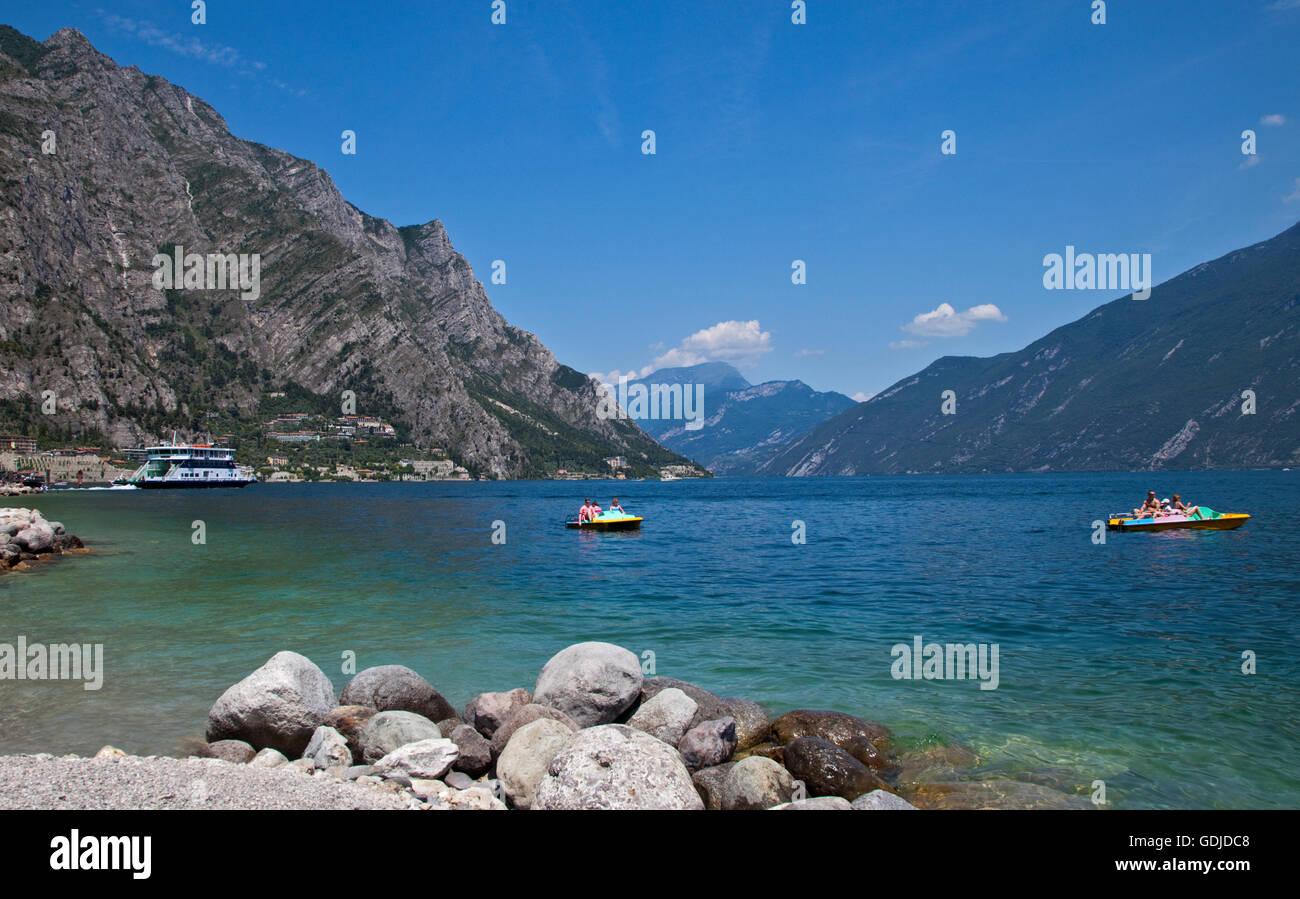 Lake Garda from Limone-sul-Garda, Italy Stock Photo - Alamy