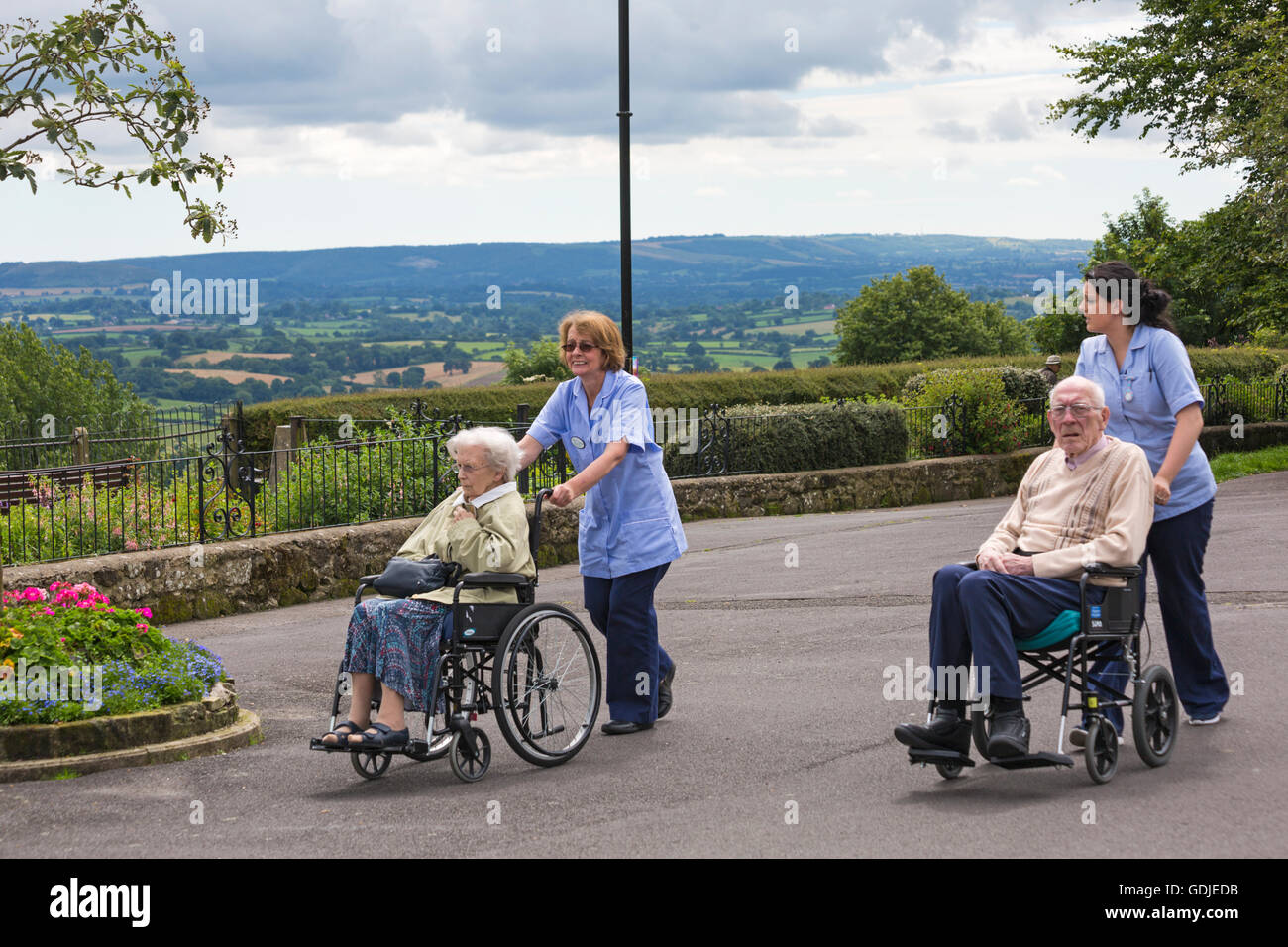 Elderly care worker uk hi-res stock photography and images - Alamy