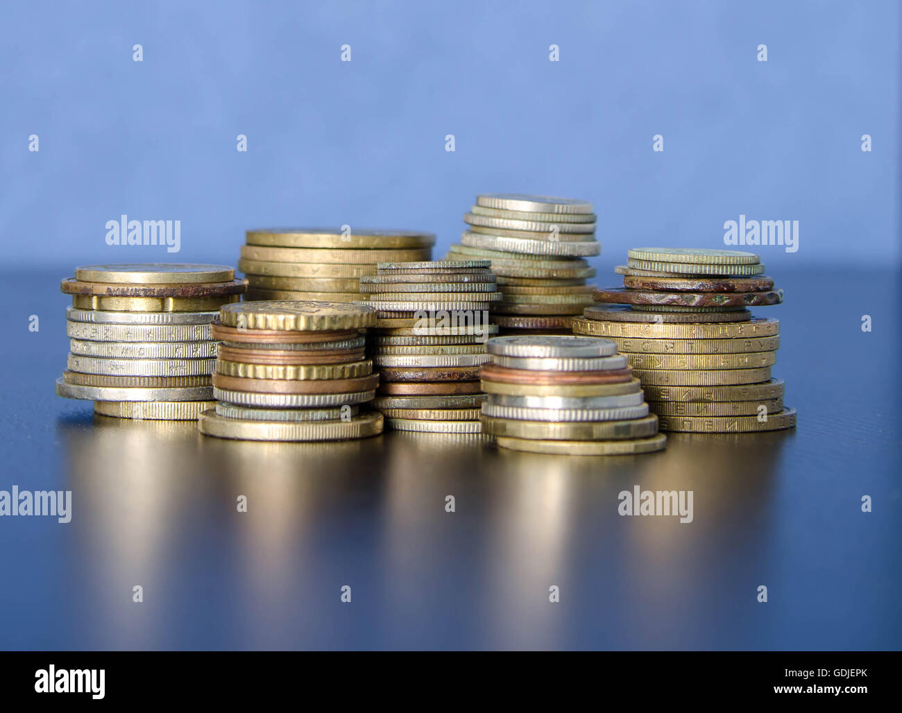 pyramid money and financial markets Stock Photo