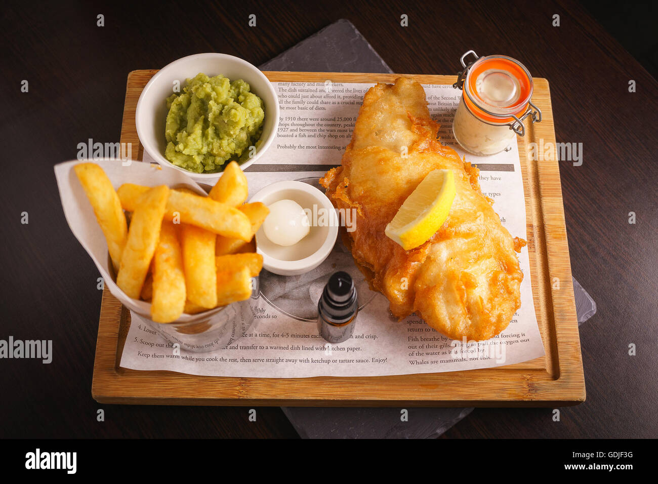 Scottish Fish and Chips Stock Photo Alamy