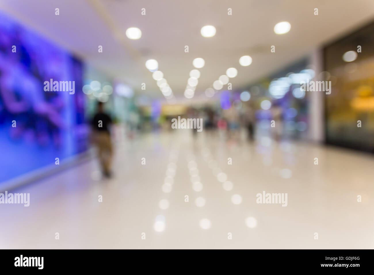 Abstract blurred shopping mall background hi-res stock photography and ...