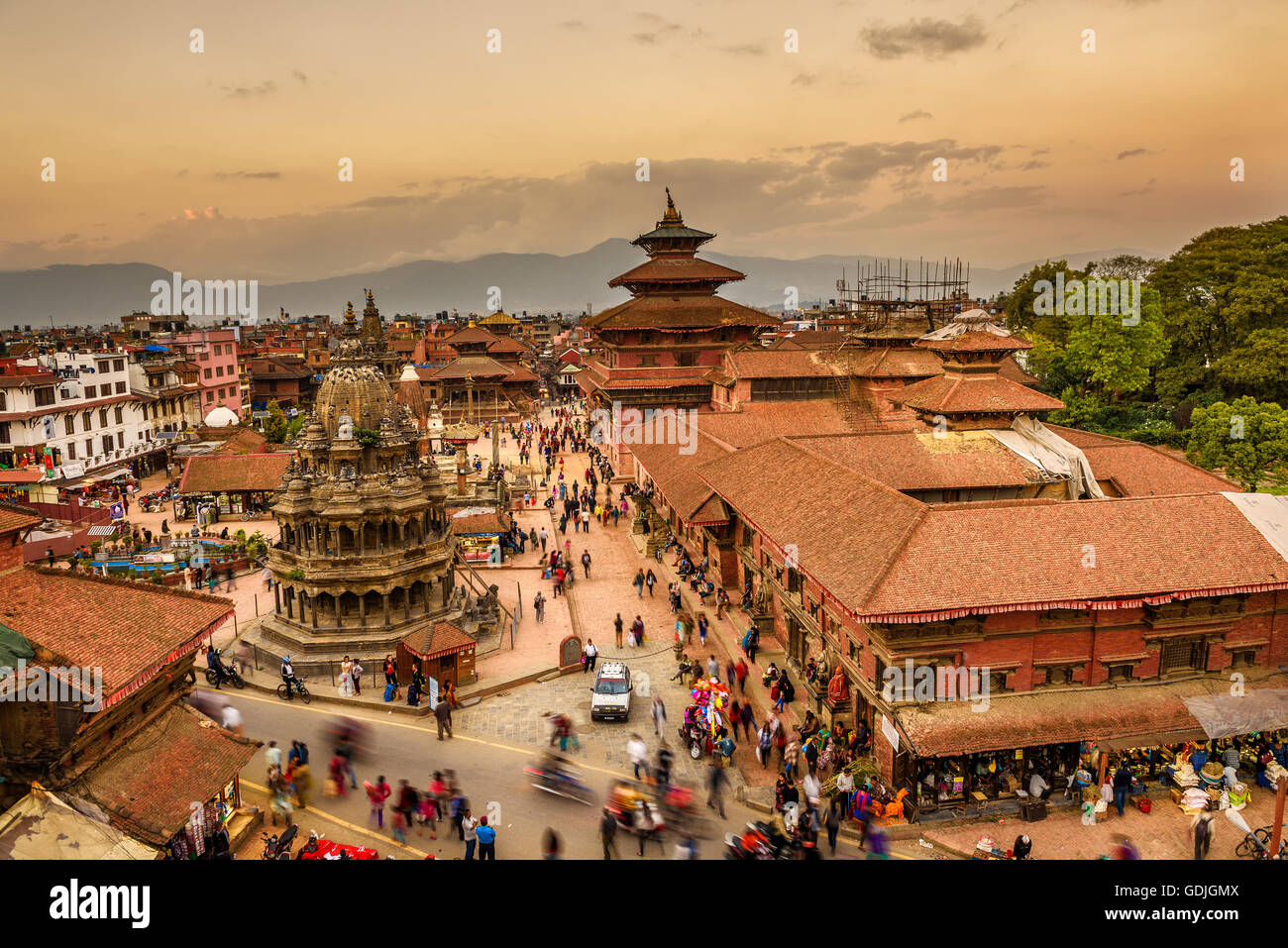 Sunset Over Patan Durbar Square In Nepal Stock Photo Alamy Sunset Over Patan Durbar Square In Nepal Stock Photo Alamy