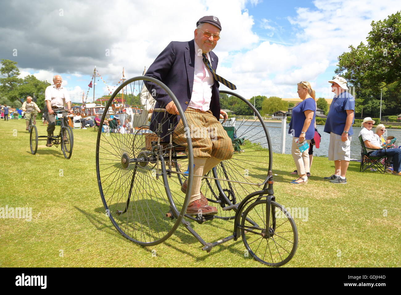 A vintage tricycle at the Traditional Boat Festival in Henley Stock Photo